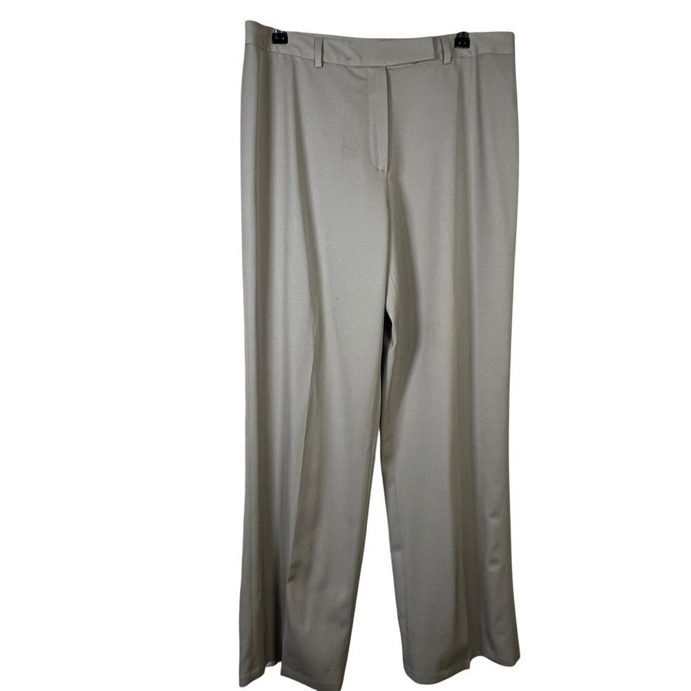 Brooks Brothers 346 Womens Tan 100% Wool Straight Leg Dress Pants 10 Old Money